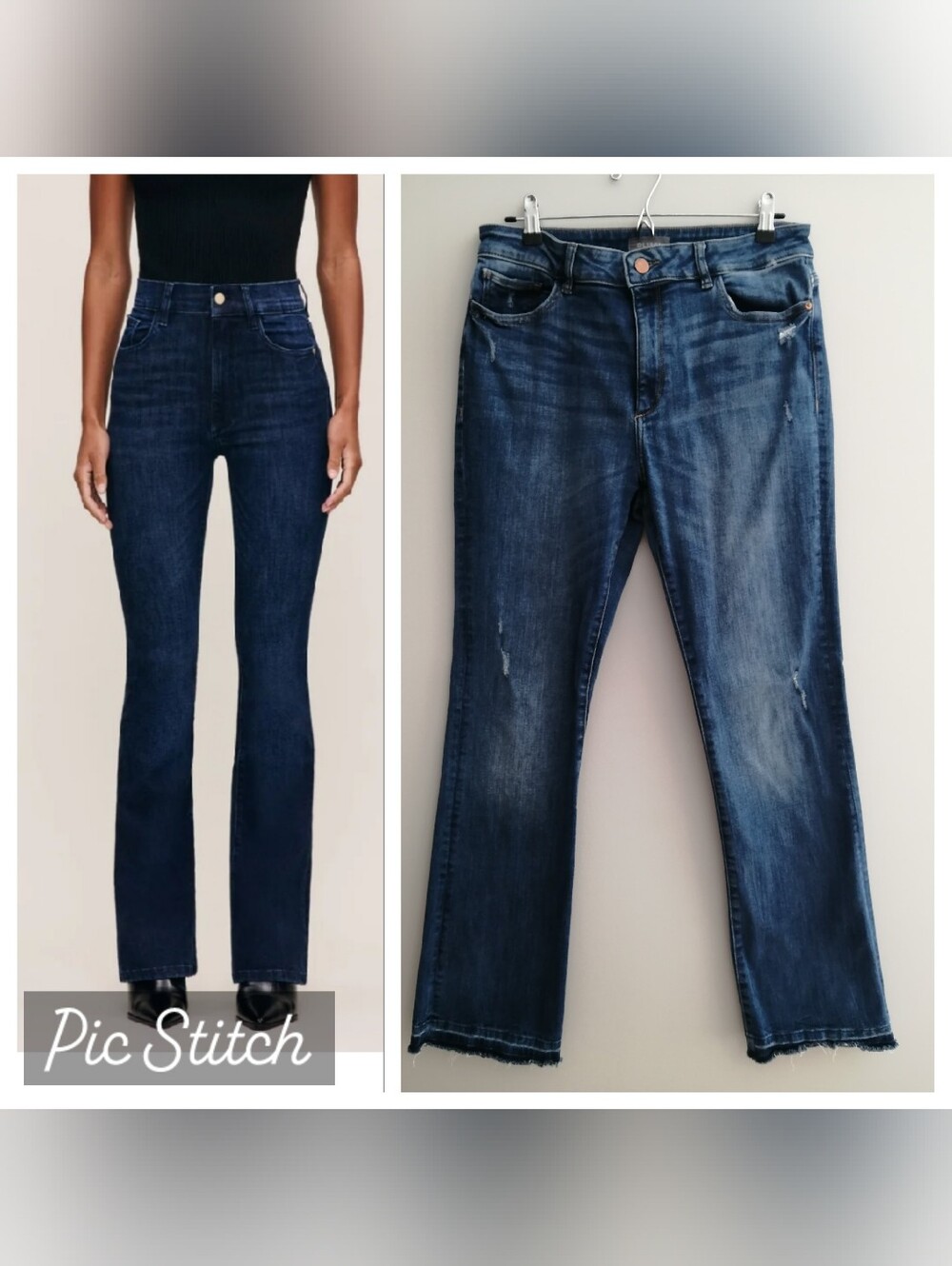 DL1961 Bridget Mid Rise Instasculpt Bootcut Jeans 33" Inseam Sutherland Size 32